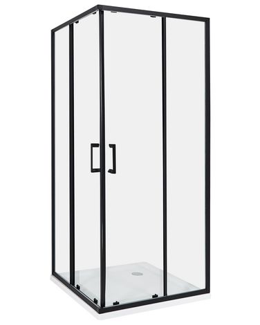 Douchecabine TELA 80 x 80 x 185 cm Zwart