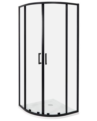 Douchecabine JUKATAN 80 x 80 x 185 cm Zwart