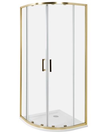 Douchecabine JUKATAN 80 x 80 x 185 cm Goud
