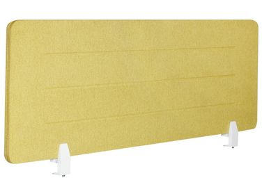 Bureauscheidingswand ZIGGY 130 x 40 cm Geel