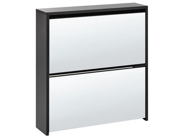 Shoe Storage Cabinet MIDFIELD with Storage Black