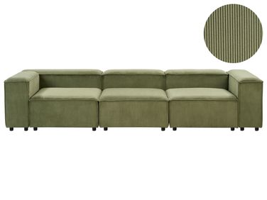 Modular Sofa 3 Seater ARDAL Corduroy Green