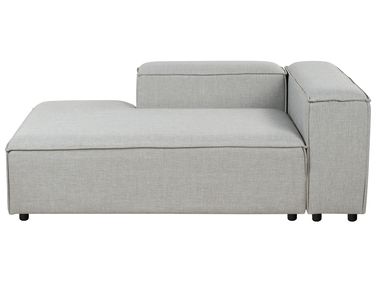 Rechtszijdige chaise longue ARDAL Stof Lichtgrijs