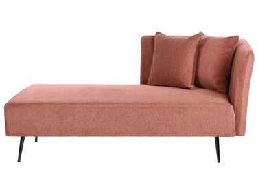 Rechtszijdige chaise longue RIOM Stof Rood