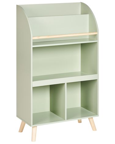 3 Tier Bookcase LILOET 102 cm Light Green