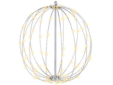 Décoration suspendue pour l'extérieur LED HOSFOS Boule de cristal 42 cm Argenté