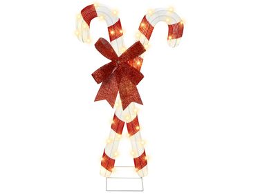 Décoration extérieure LED OLASVIK 90 cm Rouge Blanc