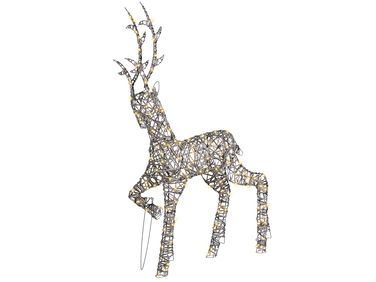 Décoration extérieure LED HUSAVIK Renne 140 cm Argenté