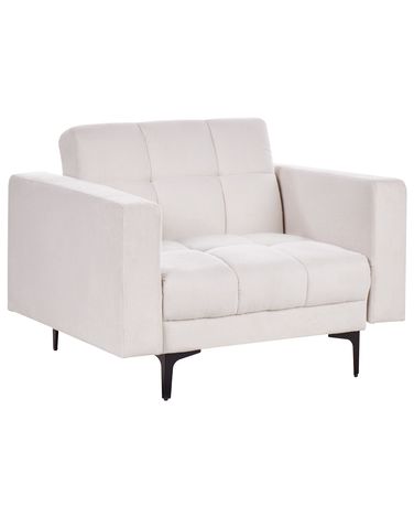 Fauteuil ALNES Tissu Blanc cassé