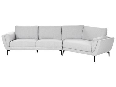 Sofa 3 Seater KANSSELI Fabric Light Grey