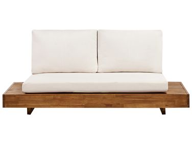 Garden Sofa 2 Seater MARETTIMO Certified Acacia Wood Brown