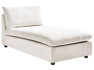 Chaise longue VIZILLE Stof Gebroken wit