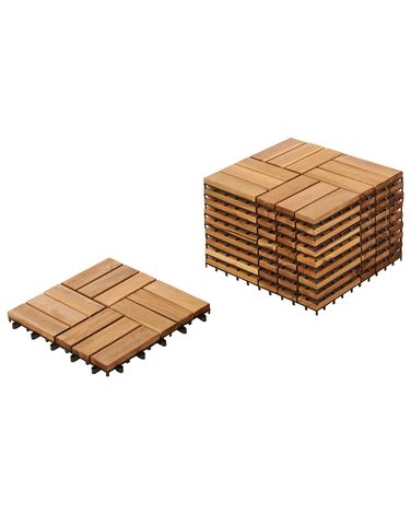 Outdoor Flooring ACERENZA Certified Acacia Wood Natural