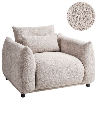 Fauteuil JAMSA Bouclé Taupe