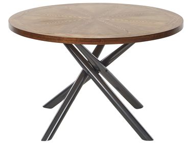 Eettafel LORENZO Bruin essenhout 120 cm 120 cm