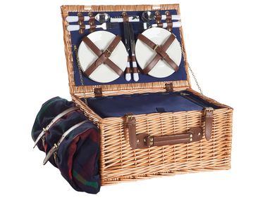 Picnic Basket CREPES Wood Brown