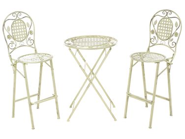 Ensemble bar de jardin Pliant BIVIO Métal Vert clair