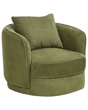 Draaifauteuil ANDALEN Stof Groen