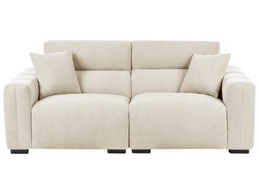 Sofa 3 Seater FAUSKAN Fabric Light Beige