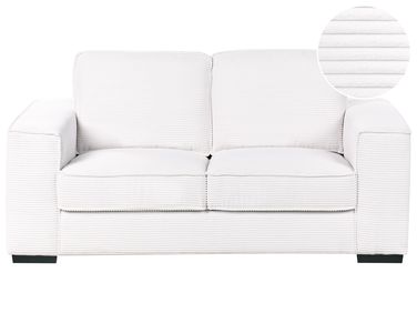 2 Seater VIKRAN Corduroy White