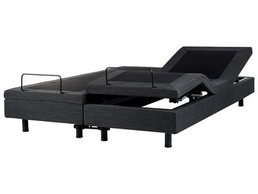 Verstelbaar bed zonder hoofdbord Stof DUKE 180 x 200 cm Donkergrijs
