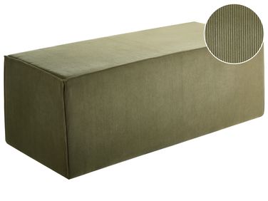 Pouffe VINITA Corduroy Dark Green