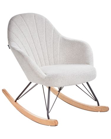 Fauteuil à bascule SKALE Tissu Blanc cassé