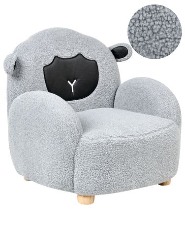 Fauteuil pour enfants Mouton ULA Bouclé Gris