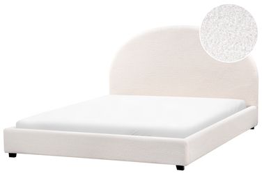 Waterbed Boucle VAUCLUSE 160 x 200 cm (EU King Size) Off-White