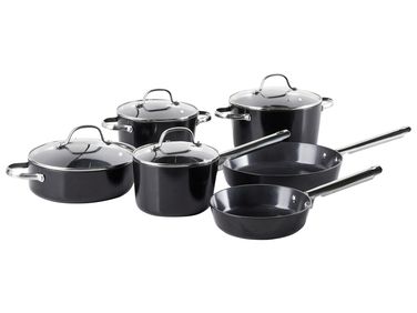 10-delige pannenset ELITE PRO Zwart