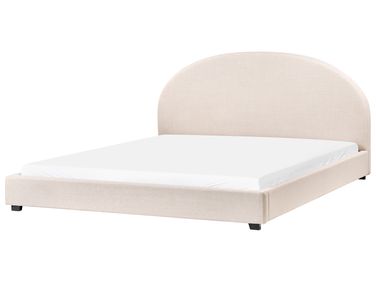 Bed Stof VAUCLUSE 180 x 200 cm Lichtbeige