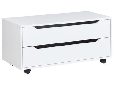 Badkamermeubel OSASCO met wielen 80 cm Wit