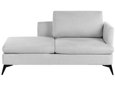 Rechtszijdige chaise longue SIEVOZ Stof Lichtgrijs