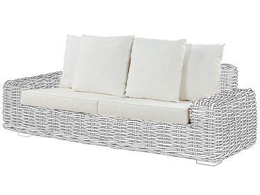 Ensemble de housses de coussins d'extérieur FORLI Blanc