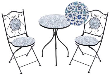 Ensemble bistrot Pliant CHAPECO Métal Noir