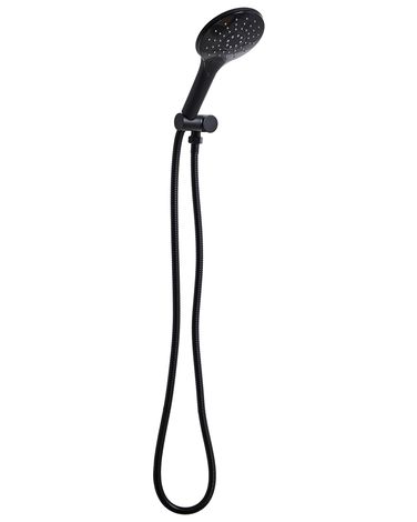 Shower Head and Hose Kit IQUIRA 4-function Black