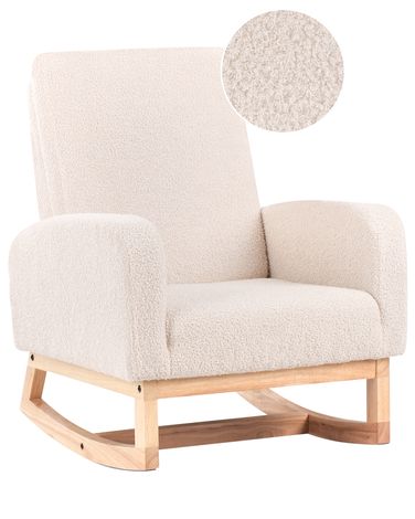 Chaise à bascule pour enfants NORBY Bouclé Beige clair