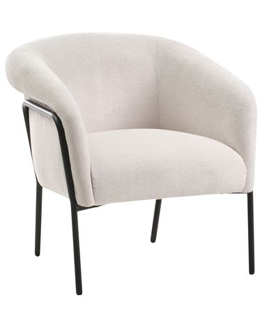 Fauteuil KROSSEN Tissu Beige clair