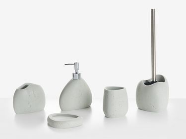 5-Piece Bathroom Accessories Set COATA Light Grey