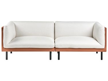 Sofa 3 Seater VORGOD Fabric Off-White