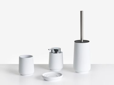 4-delige badkameraccessoireset SUCHES Wit