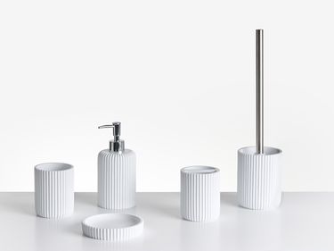 5-Piece Bathroom Accessories Set CAMANA White