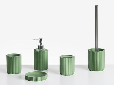 5-delige badkameraccessoireset CAMANA Groen