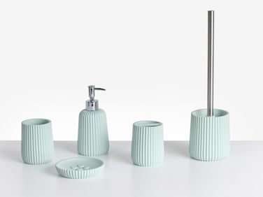 5-Piece Bathroom Accessories Set POZUZO Mint Green