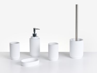 5-Piece Bathroom Accessories Set HUARMEY White