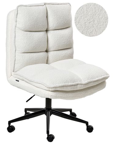 Office Chair ADDISON Boucle White