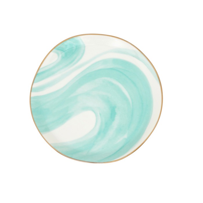 Urban Nature Culture - Good Morning - Bordje 17cm Valuri emerald green