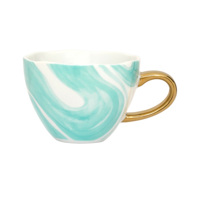 Urban Nature Culture - Good Morning Cup - Cappuccino-/theekop Valuri emerald green